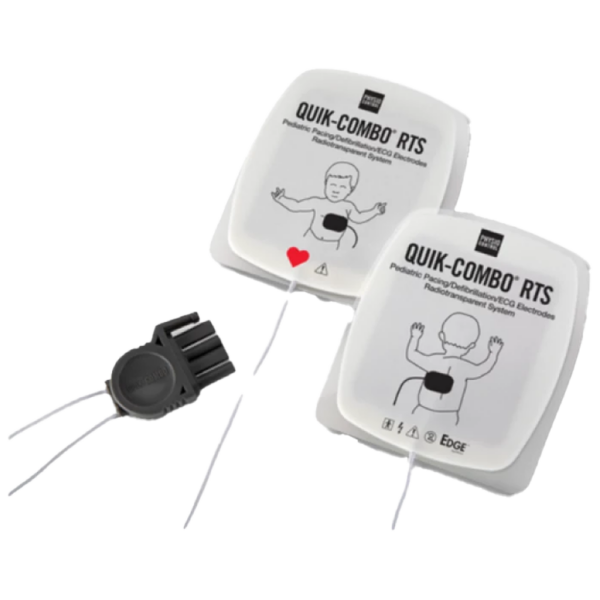LifePak RTS electrodes with QUIK-COMBO connector – Pediatric (for LP12, LP15 & LP20)