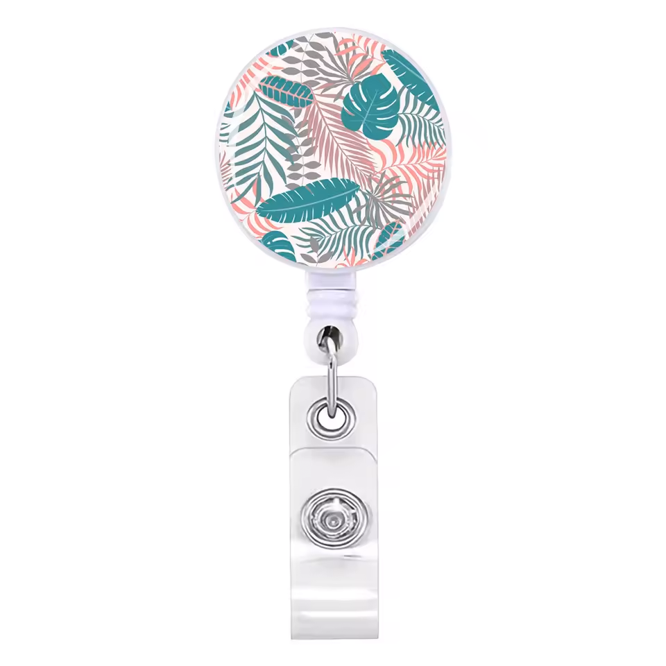 Floral Retractable Badge Reel - Various Styles