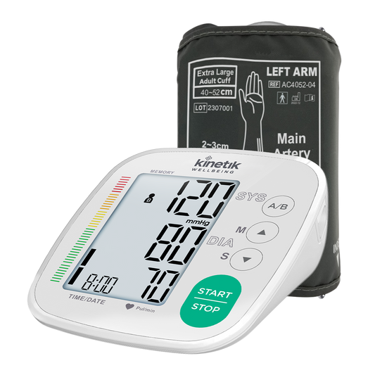 KINETIK Advanced Blood Pressure Monitor w XL Cuff