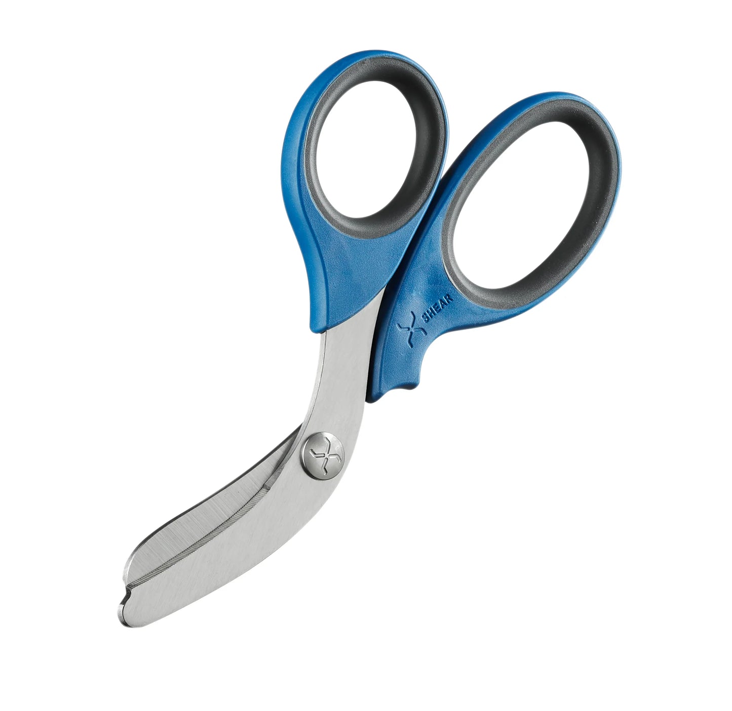 XShear 7.5“ Trauma Shears, Stainless blade Blue/Gray Handles