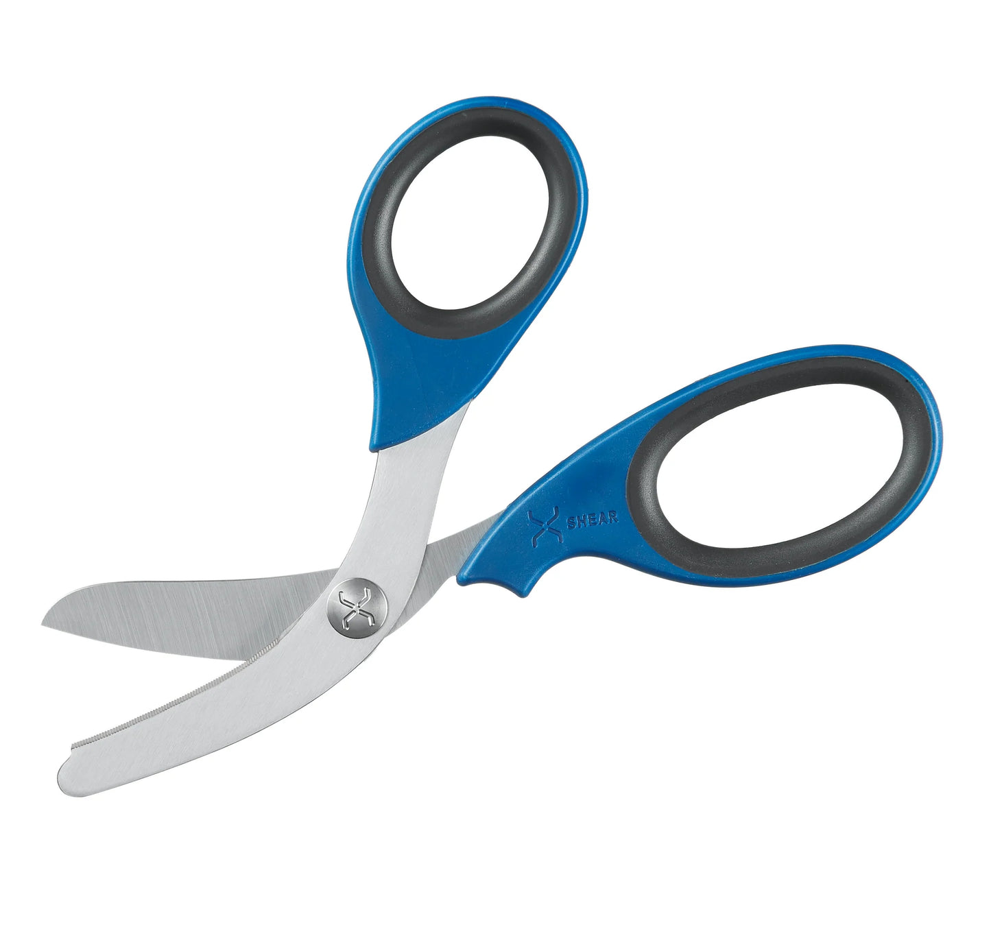 XShear 7.5“ Trauma Shears, Stainless blade Blue/Gray Handles