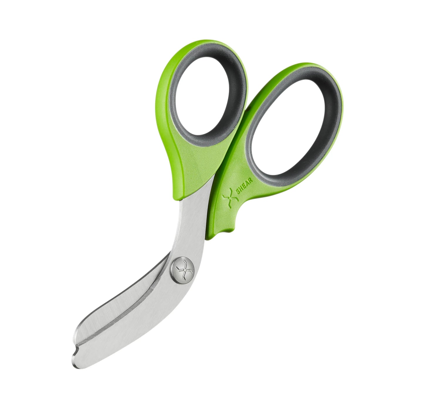 XShear 7.5“ Trauma Shears, Stainless blade Green/Gray Handles