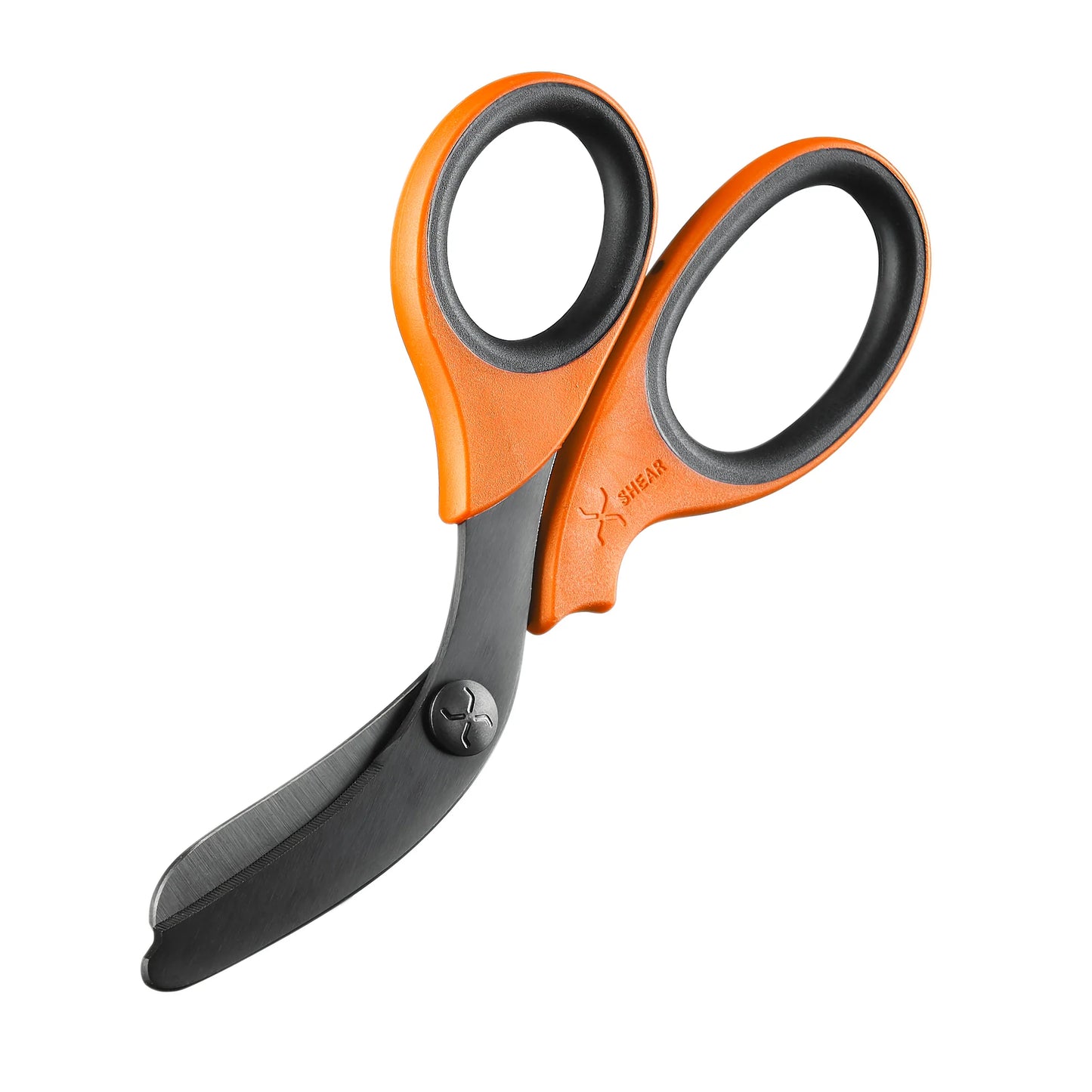 XShear 7.5“ Trauma Shears, Stainless blade Orange/Black Handles