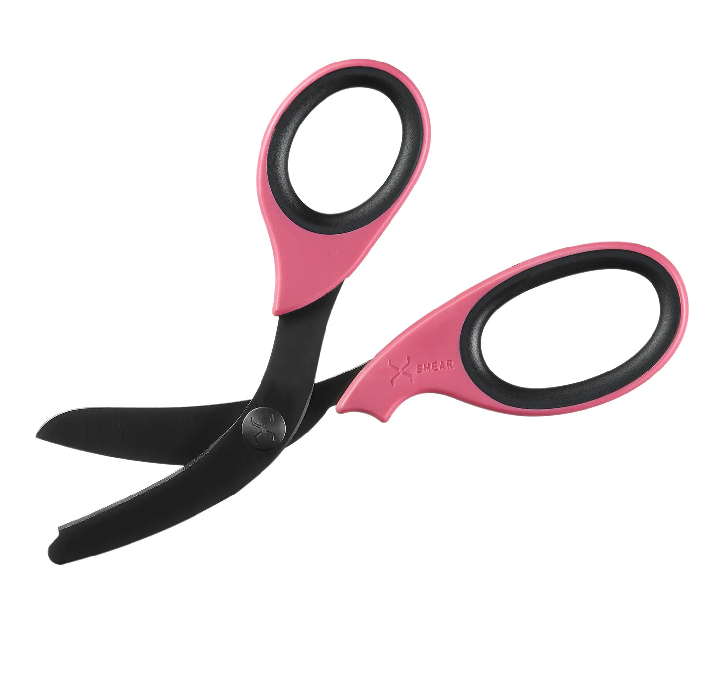 XShear 7.5“ Trauma Shears, Stainless blade Pink/Black Handles