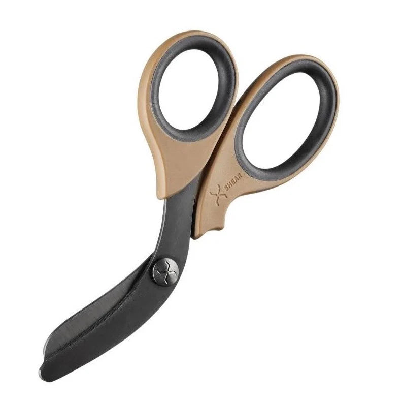 XShear 7.5“ Trauma Shears, Stainless blade Brown/Black Handles