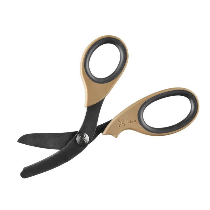XShear 7.5“ Trauma Shears, Stainless blade Brown/Black Handles