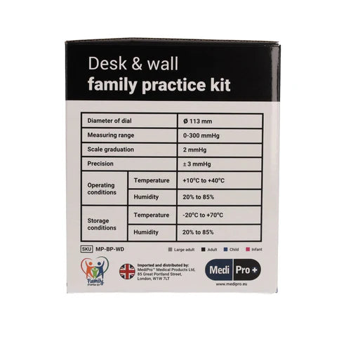 Sphymomanometer with Adult & Child Cuffs - Desk and Wall