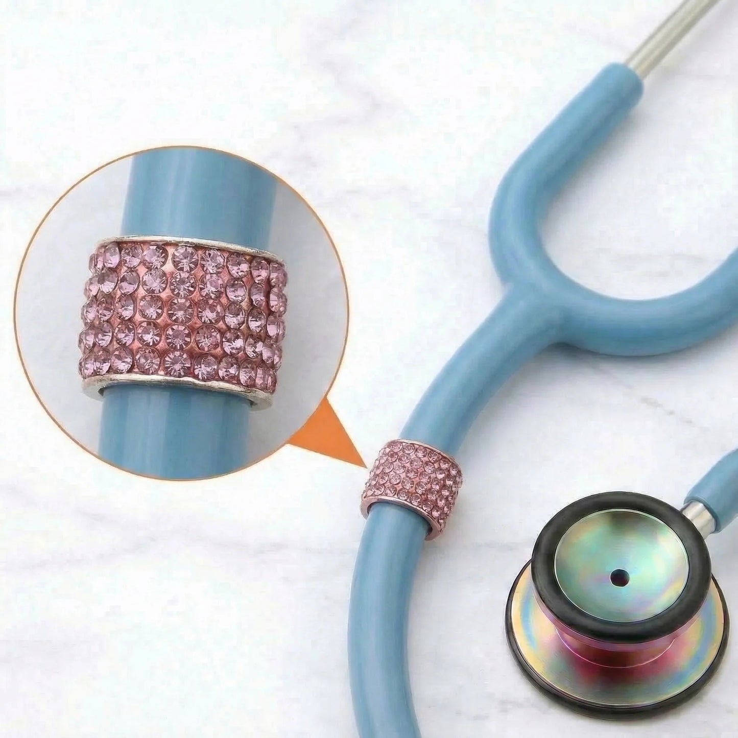 CharMED Stethoscope Charm - Rose