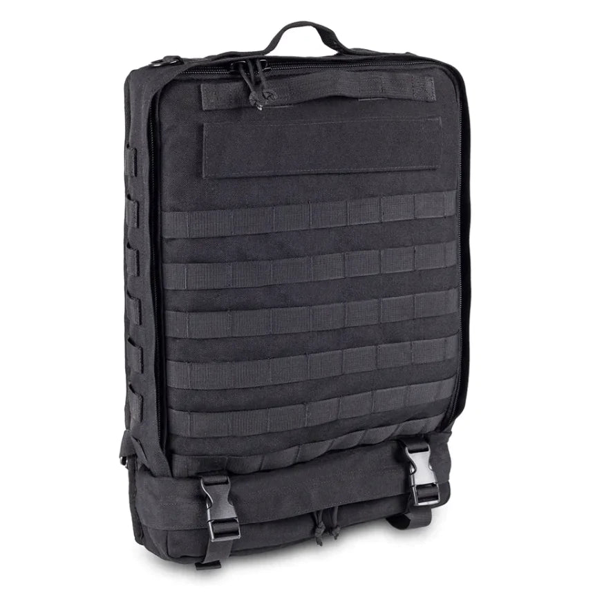 Compact Modular Tactical Backpack Black Polyester