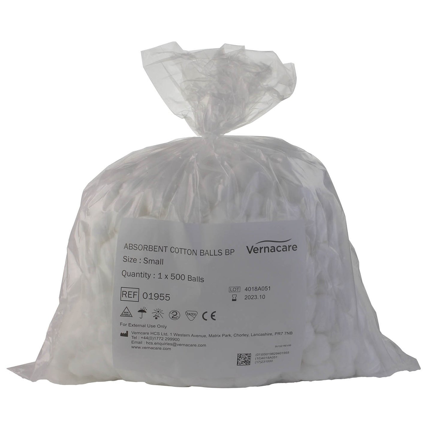 Cotton Wool Balls 500 non sterile (small balls)