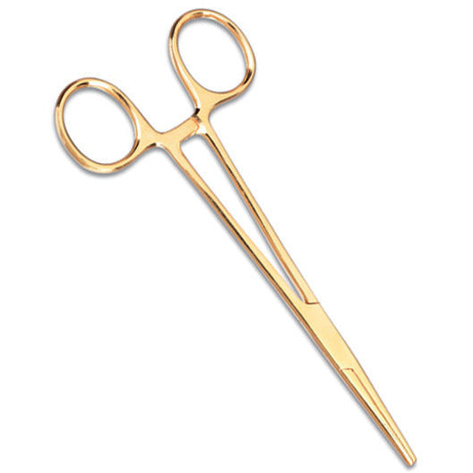 5.5" Gold Plated Kelly Forceps