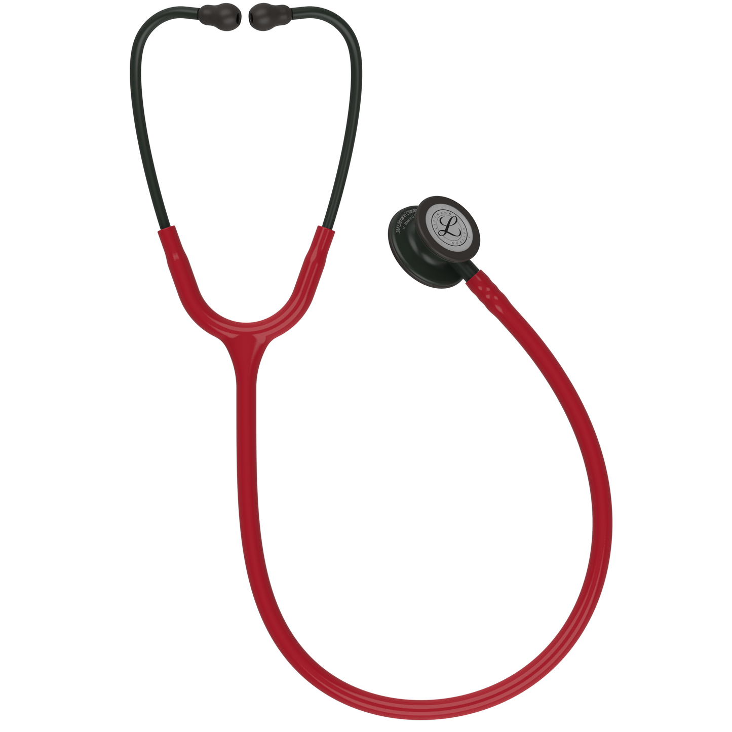 Littmann Classic III Stethoscope: Black and Burgundy 5868