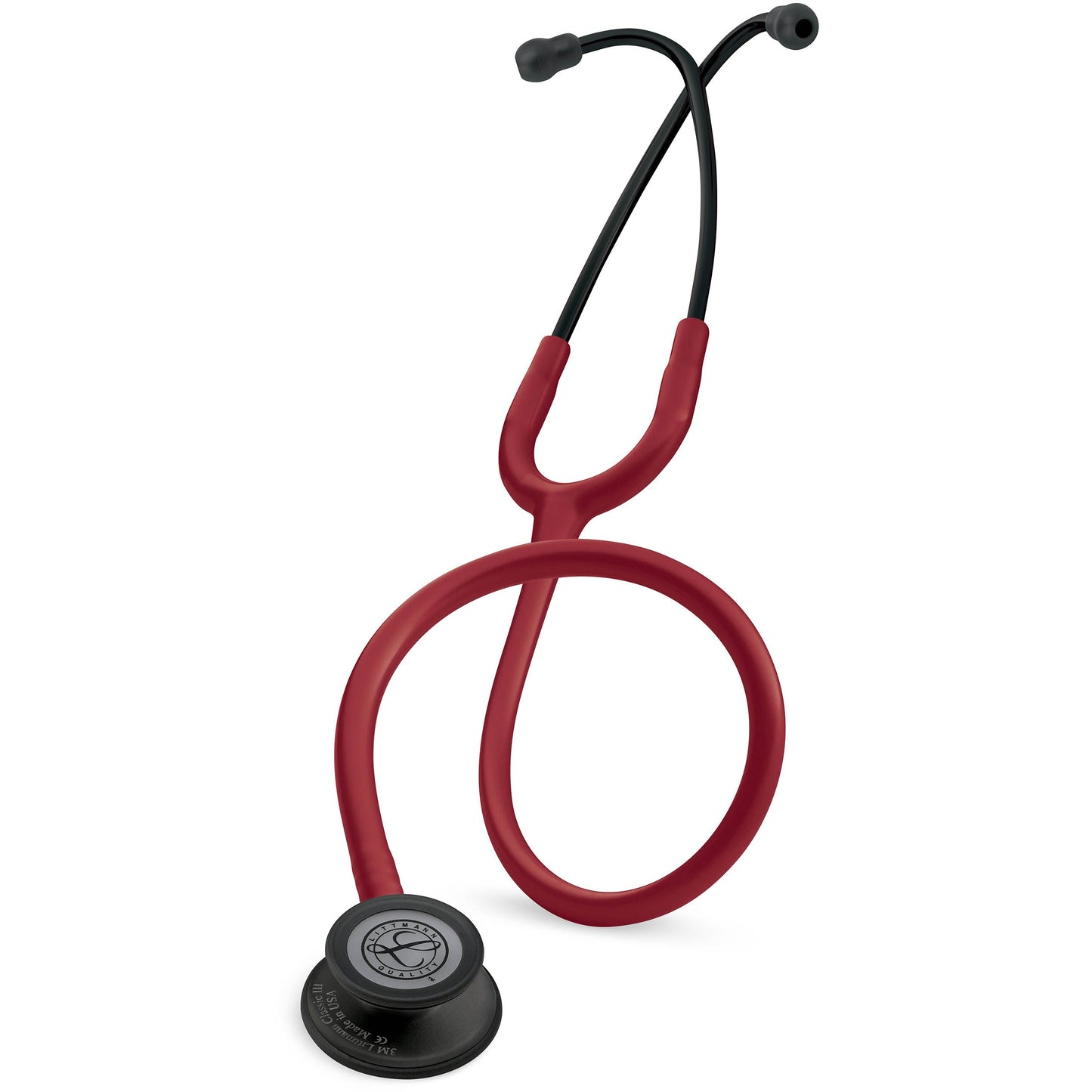 Littmann Classic III Stethoscope: Black and Burgundy 5868