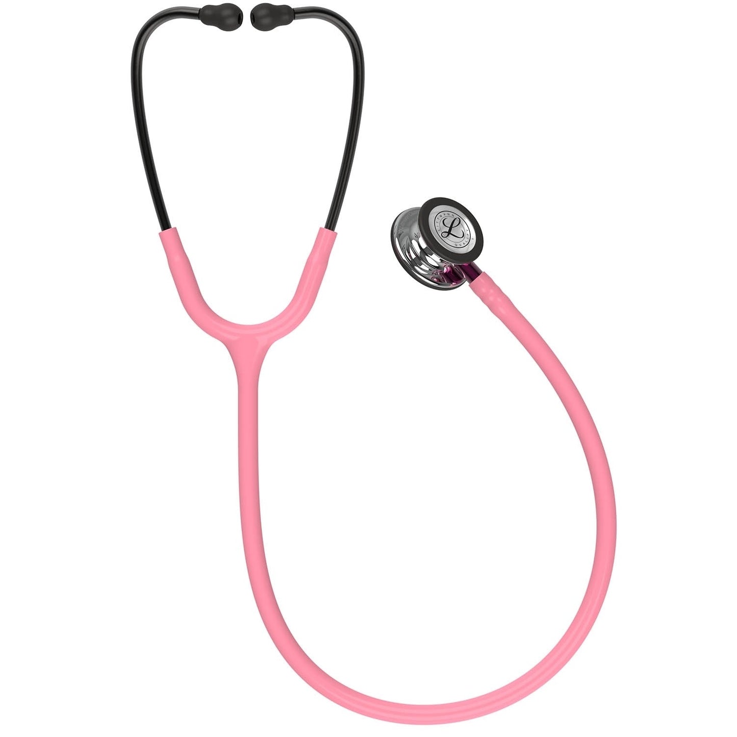 Littmann Classic III Monitoring Stethoscope: Mirror & Pearl Pink - Pink Stem 5962