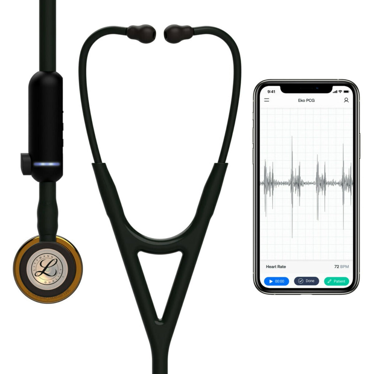 Littmann CORE Digital Stethoscope - 8870 High Polish Copper & Black