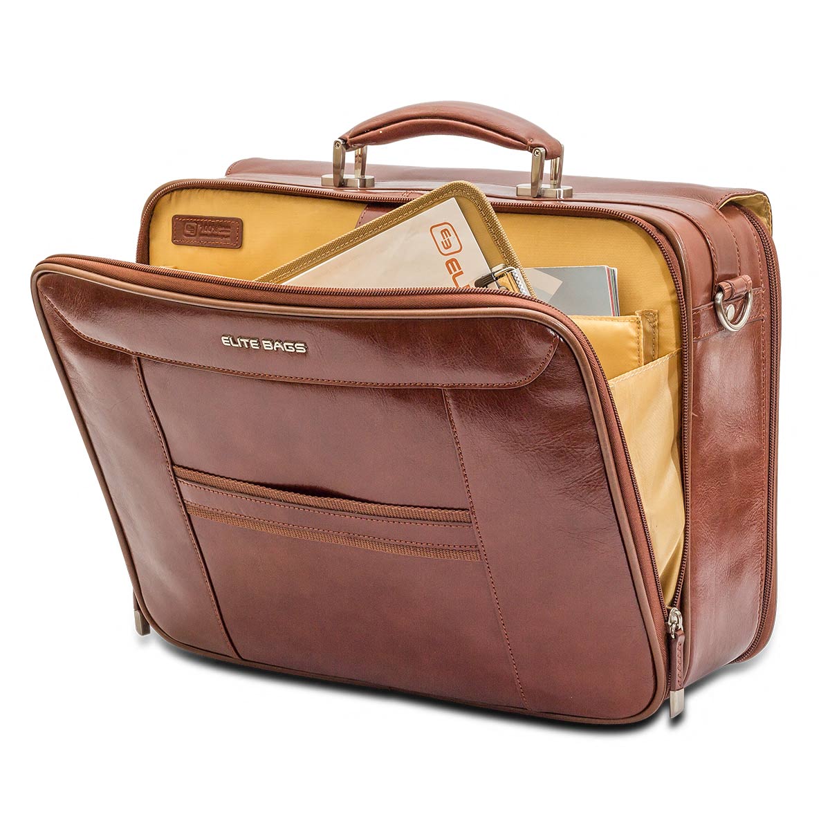 Elite Doctors Bag - Brown Leather