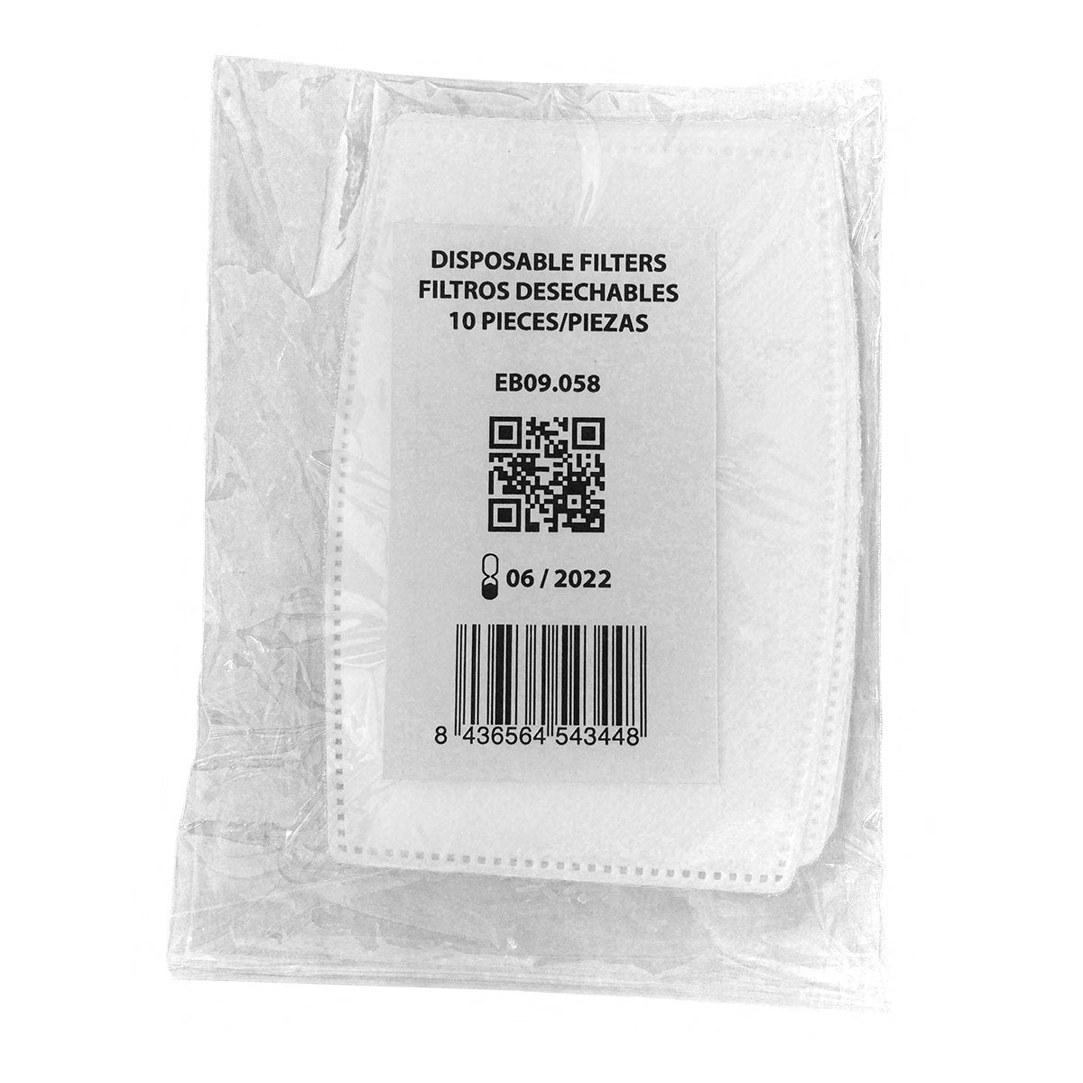 Set of Disposable Filters for Reusable Face Mask x 10