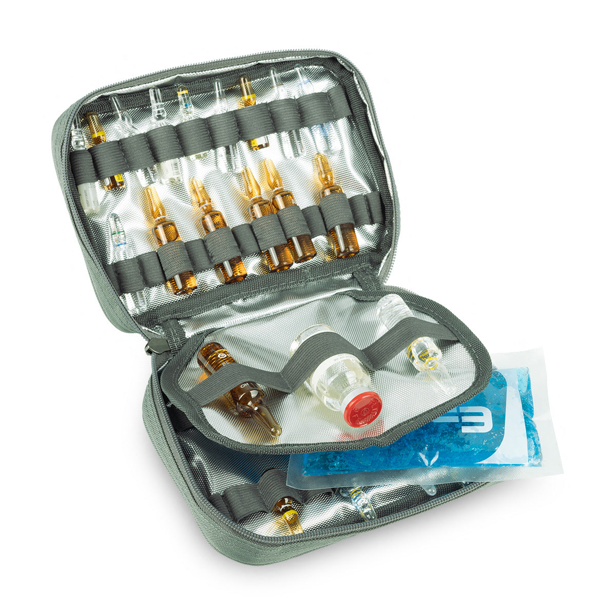 Elite Lightweight Medical Bag - Grey and Aqua