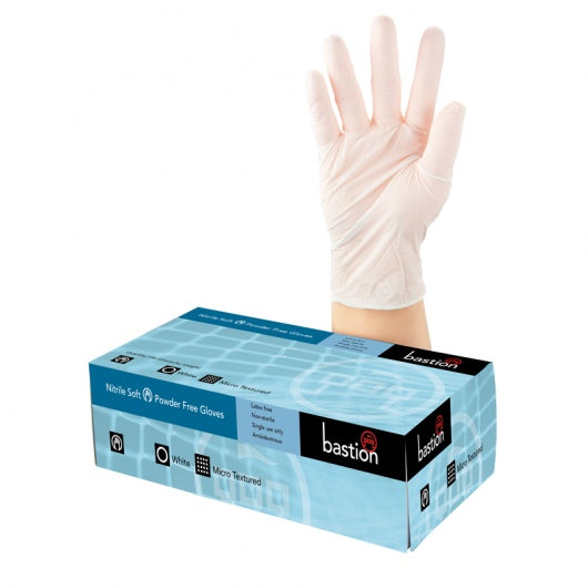 Nitrile Soft P/F White Gloves Medium