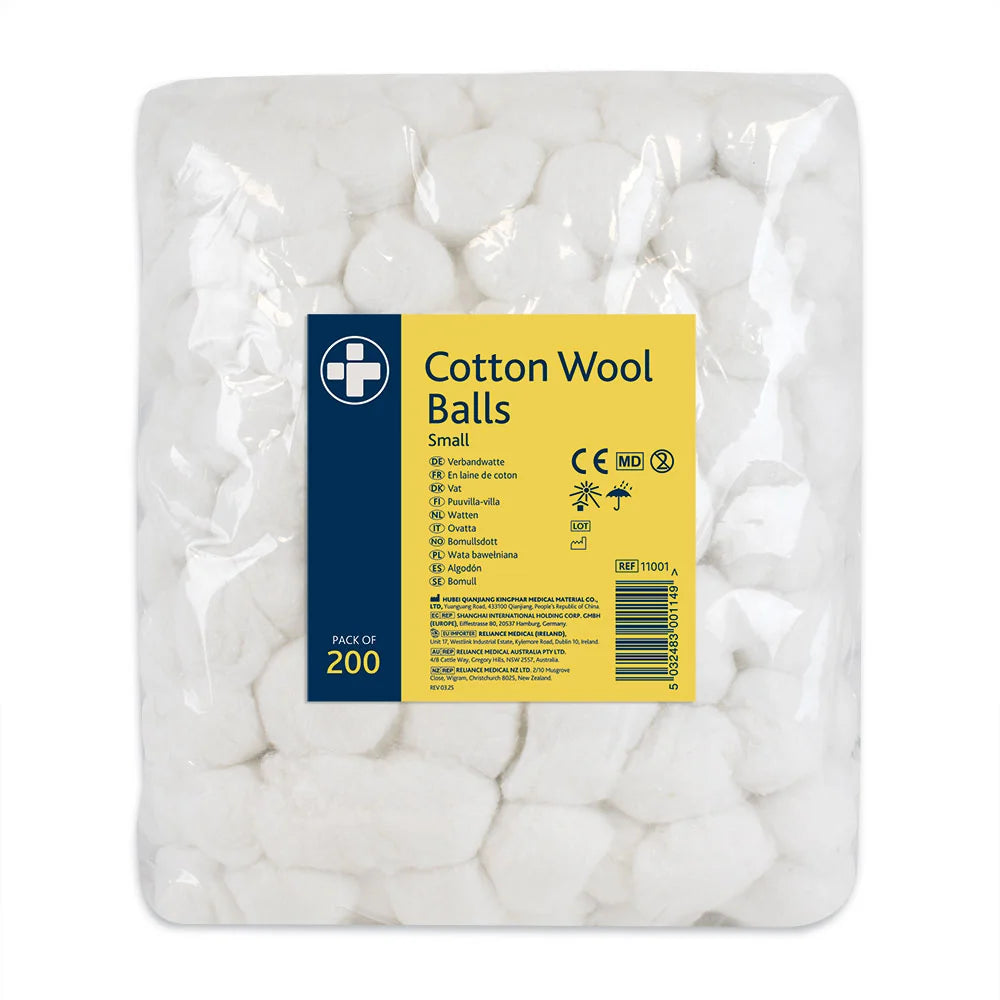 Small Reliance Cotton Wool Balls - Pack of 200