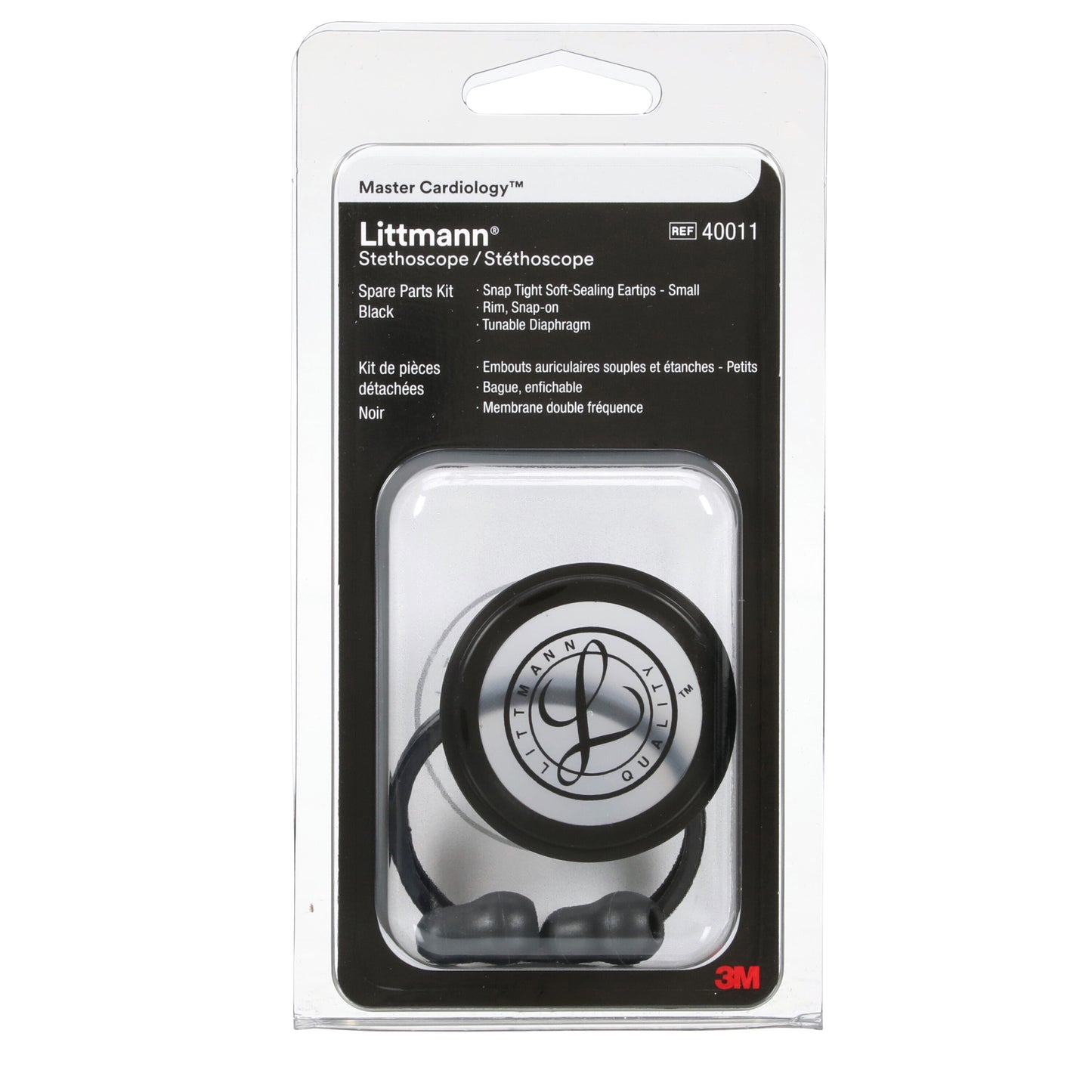 3M Littmann Spare Parts Kit - Master Cardiology Stethoscopes - Black - Littmann Stethoscopes