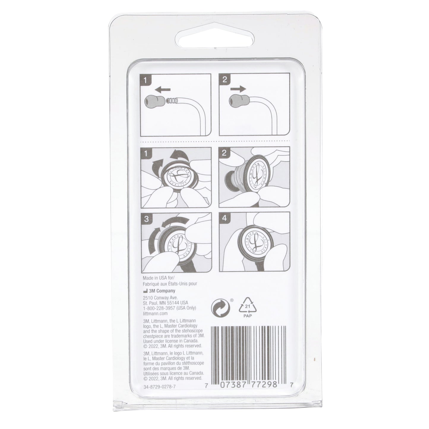 3M Littmann Spare Parts Kit - Master Cardiology Stethoscopes - Black - Littmann Stethoscopes