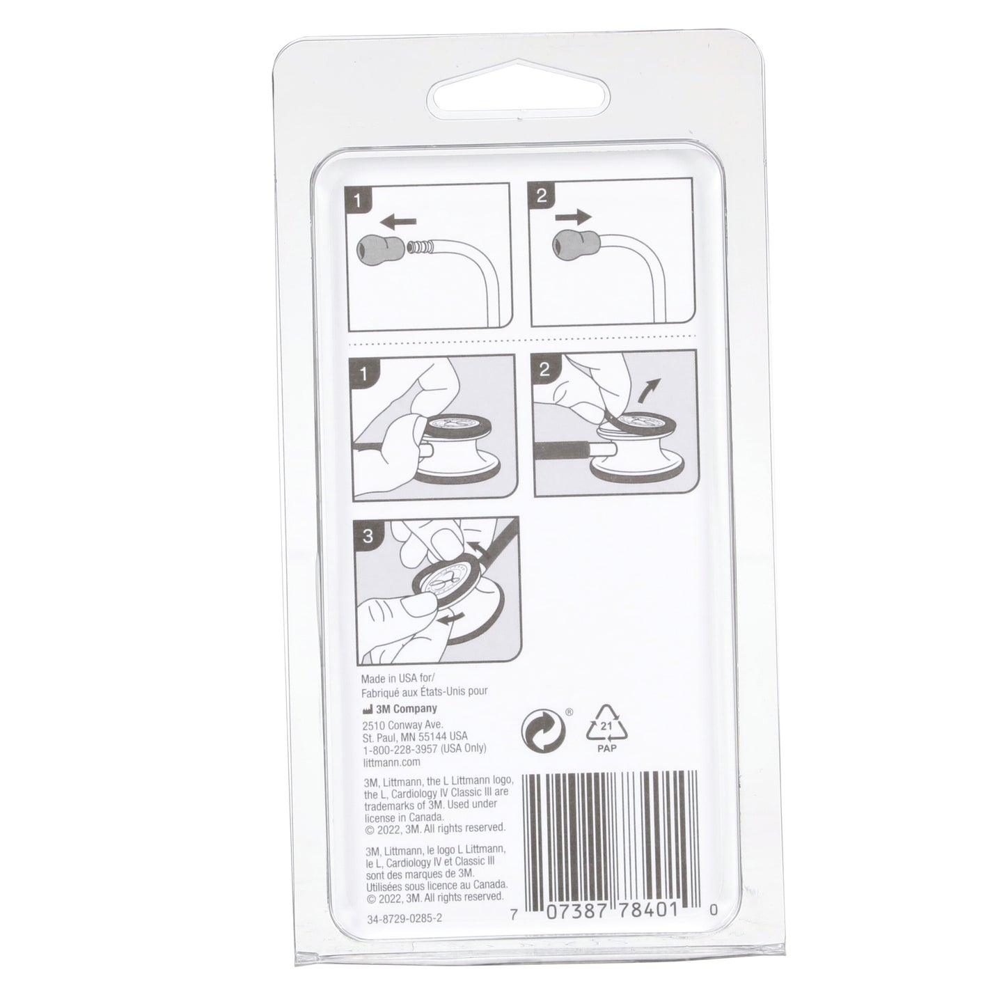 3M Littmann Spare Parts Kit - Classic III/Cardiology IV Stethoscopes - Grey - Littmann Stethoscopes