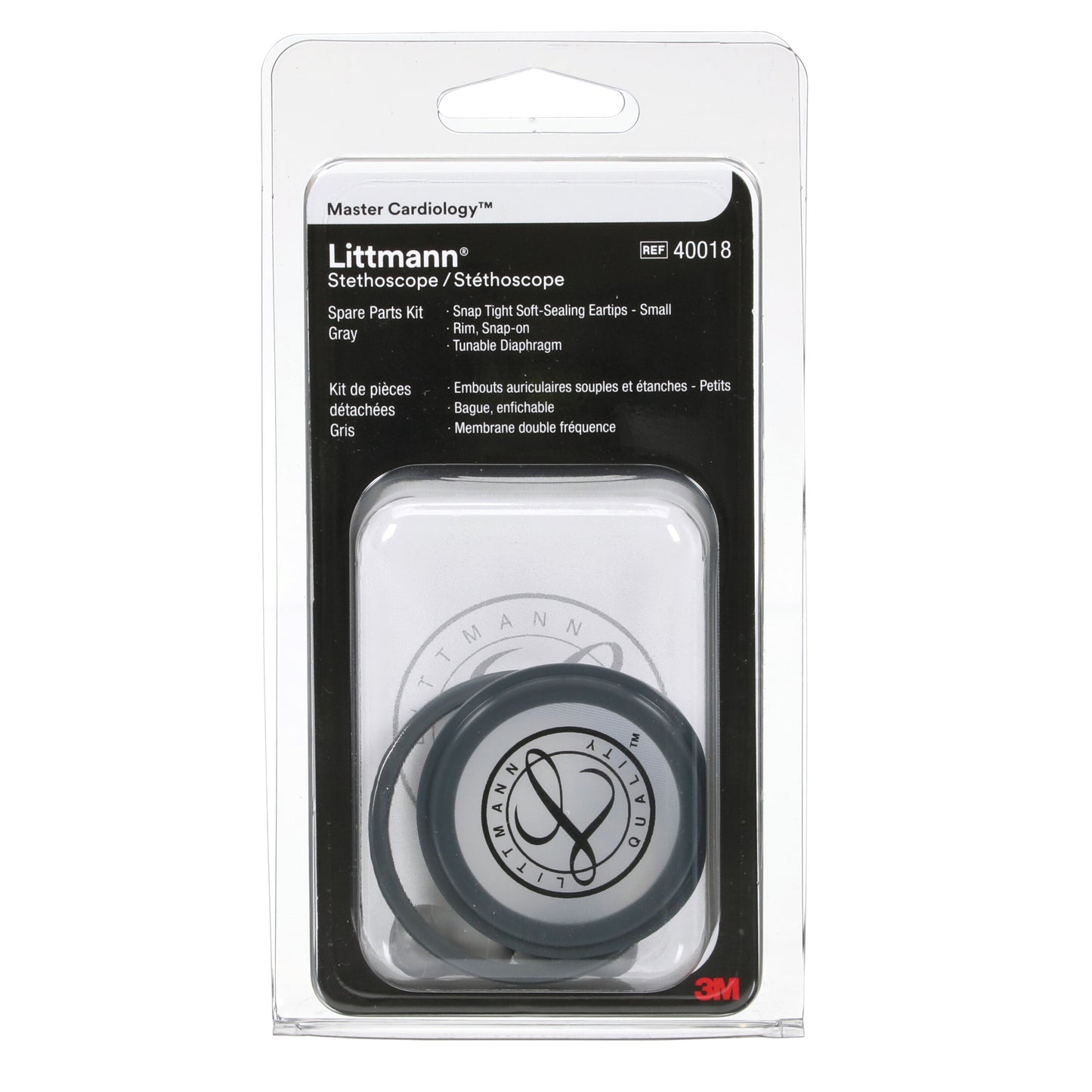 3M Littmann Spare Parts Kit - Master Cardiology Stethoscopes - Grey - Littmann Stethoscopes