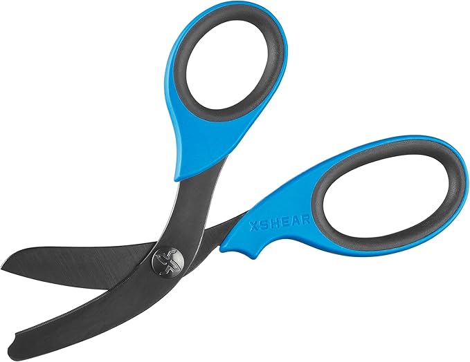 XShear 7.5“ Trauma Shears - Blue/Gray Handles