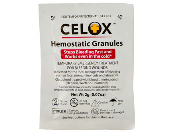 Celox Haemostatic Granules - 2g Sachets - Box of 200