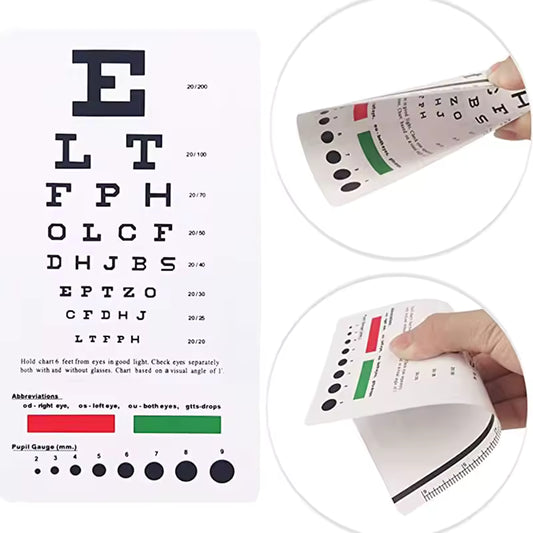 PVC Snellen Eye Chart - White