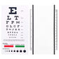 PVC Snellen Eye Chart - White