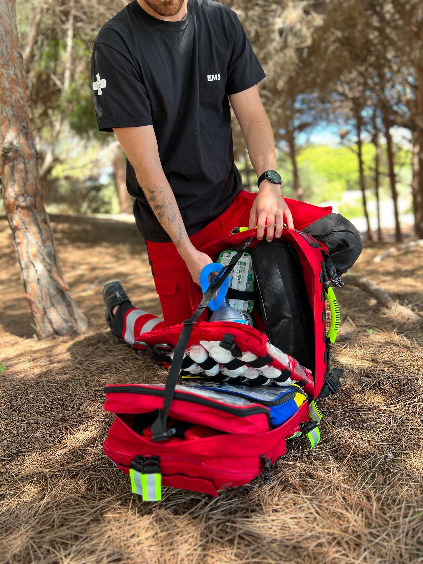 Elite Paramed's Rescue & Tactical Backpack - RED