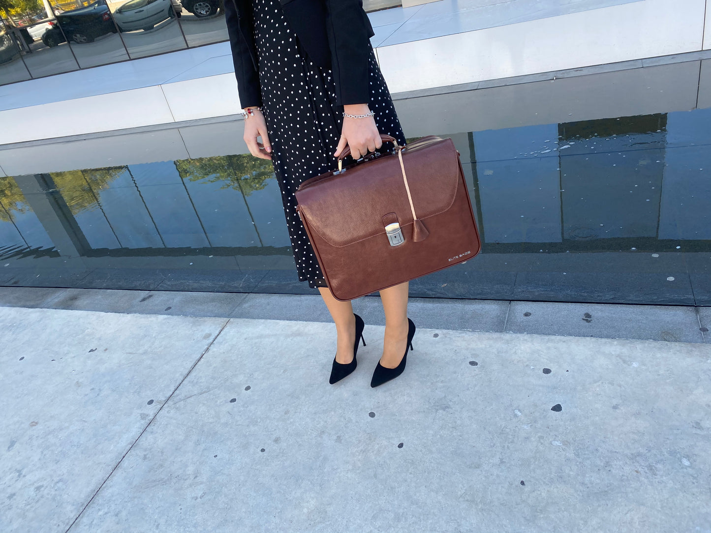 Elite Doctors Bag - Brown Leather