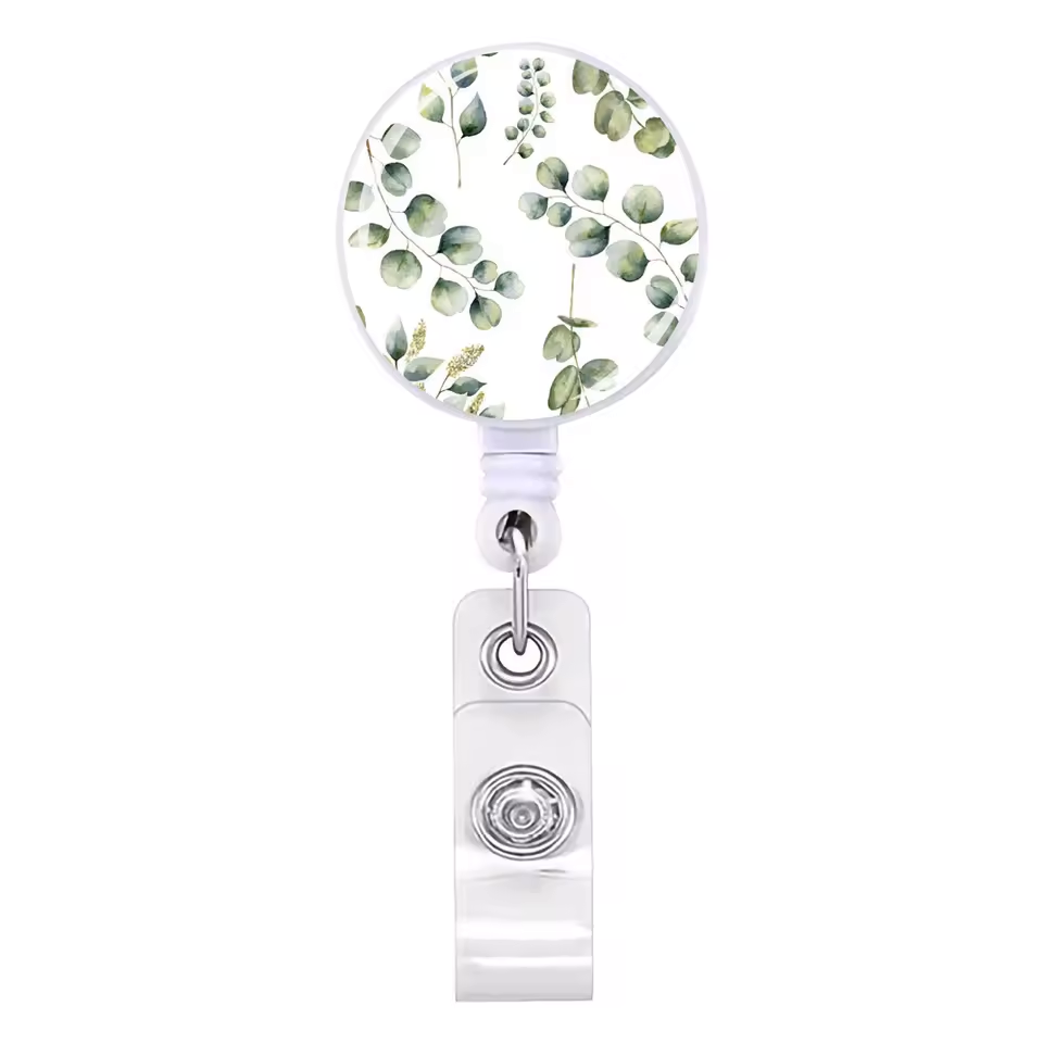 Floral Retractable Badge Reel - Various Styles
