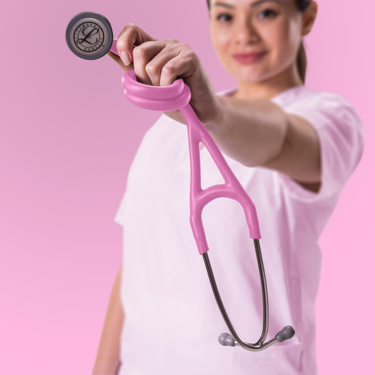 Littmann Cardiology IV Diagnostic Stethoscope: Satin Rose Pink Tube 6159C