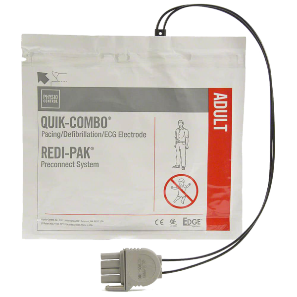 LifePak Quik-Combo Redi-Pak Electrodes - Adult (for LP1000, LP12, LP15 & LP20E)