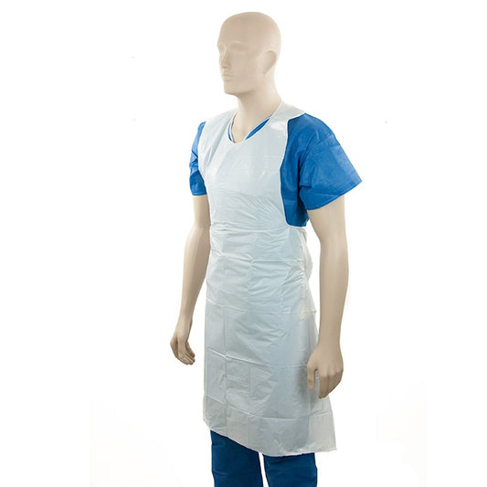 Bastion Apron - 40mu Heavy Duty - Tear Off - White per 50