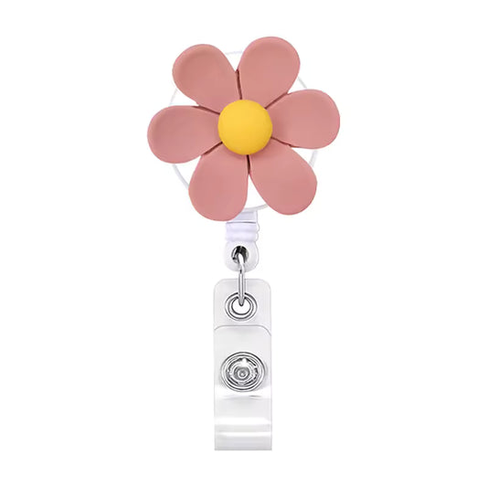 Retractable Flower Badge Reel
