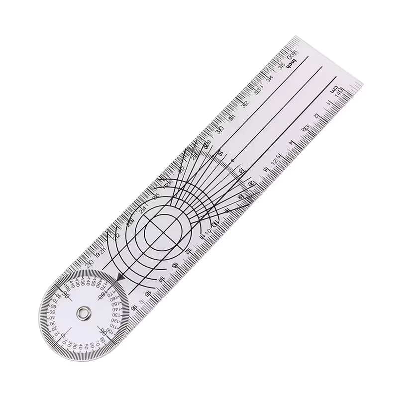 360 Explorer Ruler 360 Degree Goniometer Angle Ruler