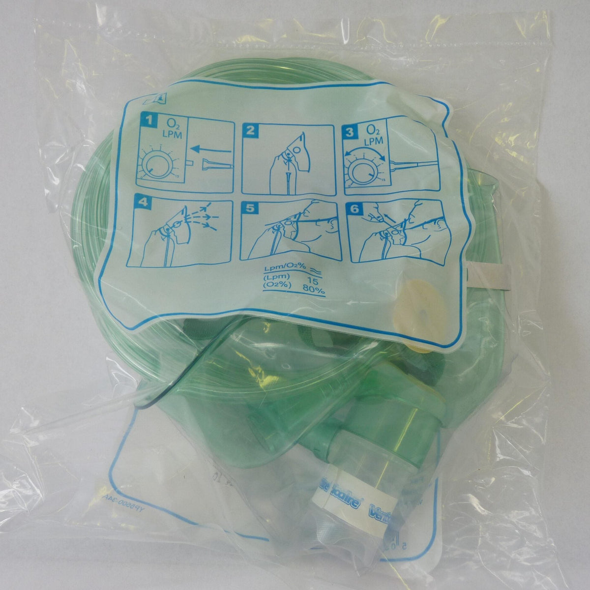 Non-Rebreathing Oxygen Mask with Tubing – Adult