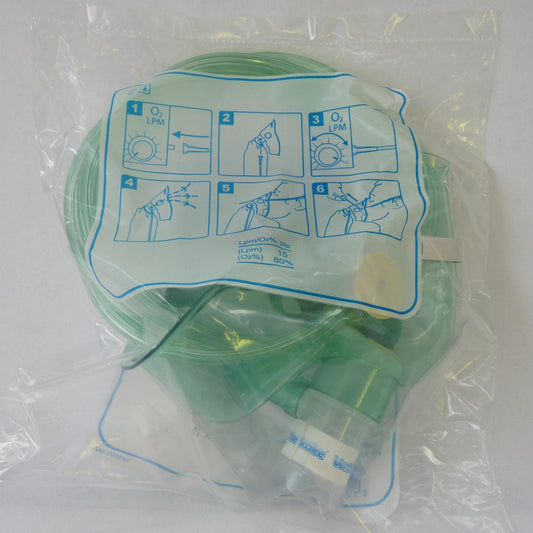 Non-Rebreathing Oxygen Mask with Tubing – Adult
