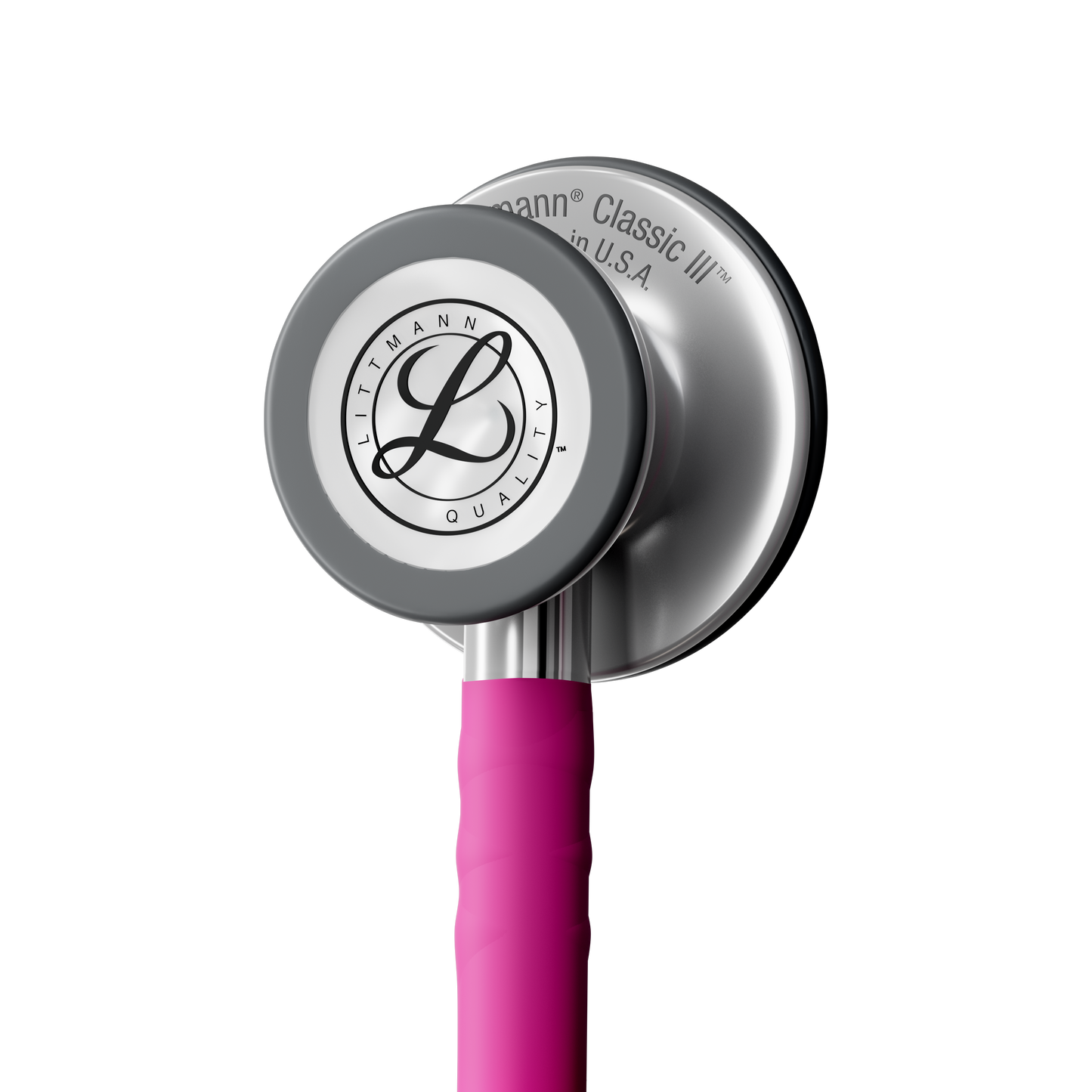 Littmann Classic III Monitoring Stethoscope: Satin Raspberry Tube 5648C