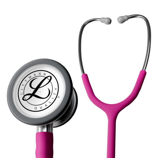 Littmann Classic III Monitoring Stethoscope: Satin Raspberry Tube 5648C