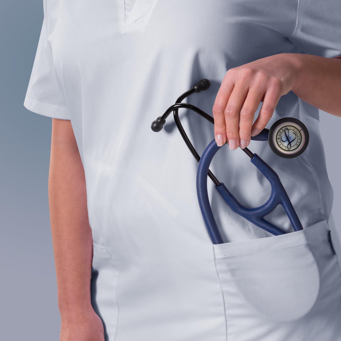 Littmann Cardiology IV Diagnostic Stethoscope: Satin Navy Blue Tube 6242C