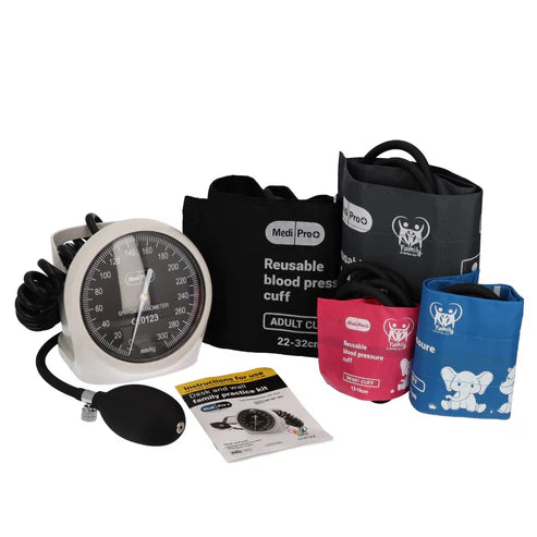 Sphymomanometer with Adult & Child Cuffs - Desk and Wall