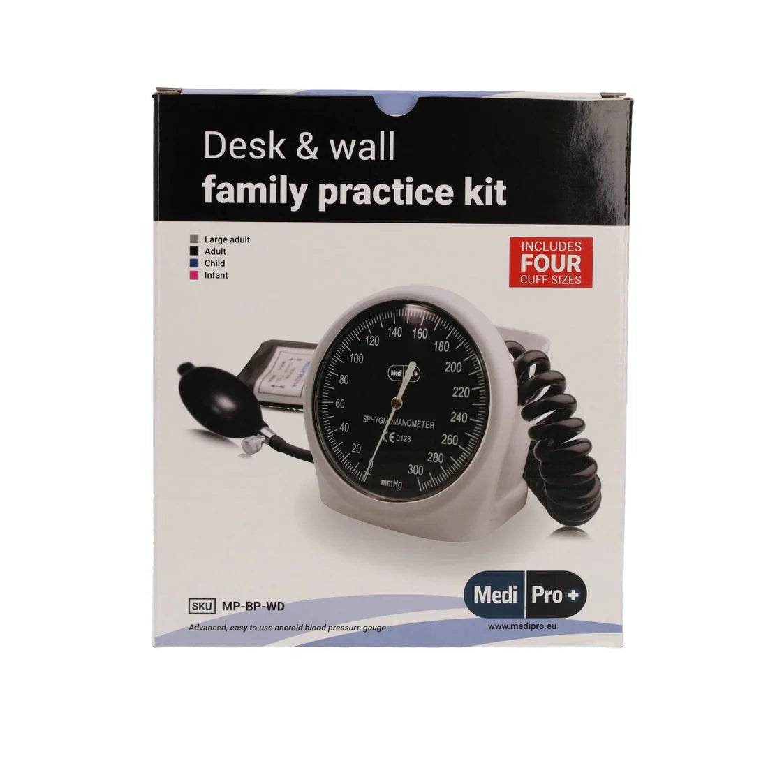 Sphymomanometer with Adult & Child Cuffs - Desk and Wall