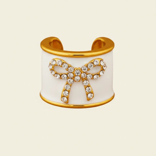 Time to Sparkle Bow Charm