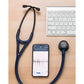 Littmann Cardiology IV Diagnostic Stethoscope: Polished Smoke & Navy - Blue Stem 6202