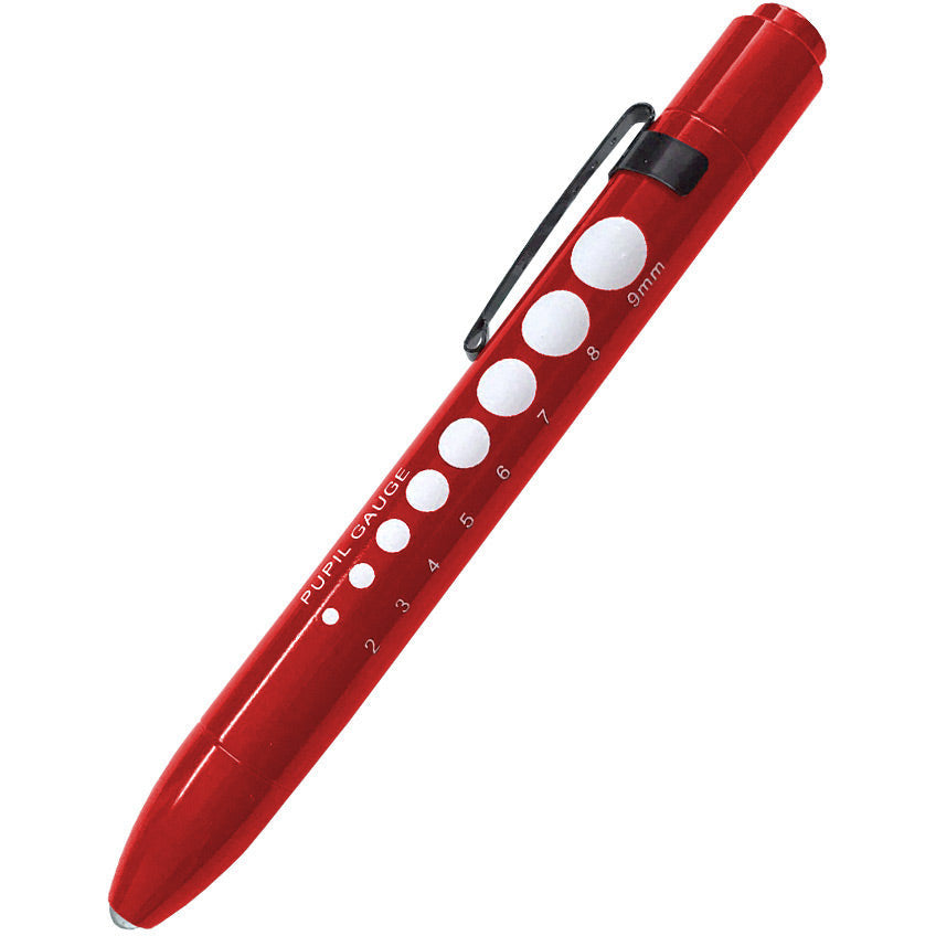 Soft LED Pupil Gauge Penlight Red